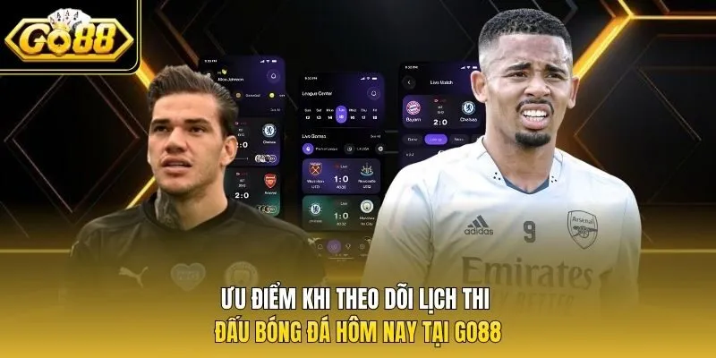 Ưu điểm khi theo dõi lịch thi đấu bóng đá hôm nay tại Go88